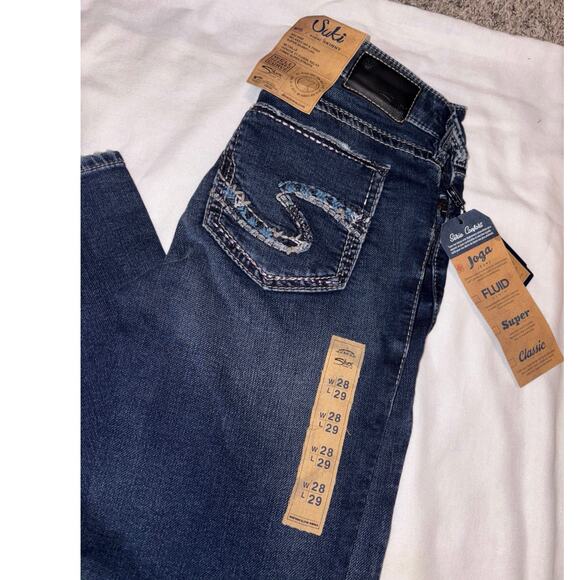 Silver Jeans Dark Wash Suki Mid-Rise Super Skinny women’s W28/L29 - Picture 1 of 8